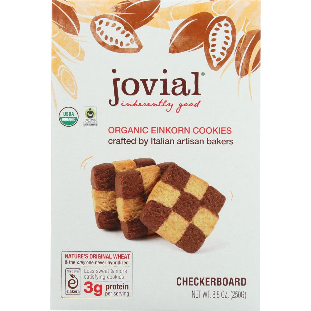 JOVIAL: Organic Checkerboard Einkorn Cookies 8.8 oz (Pack of 5) - Snacks > Cookies - JOVIAL