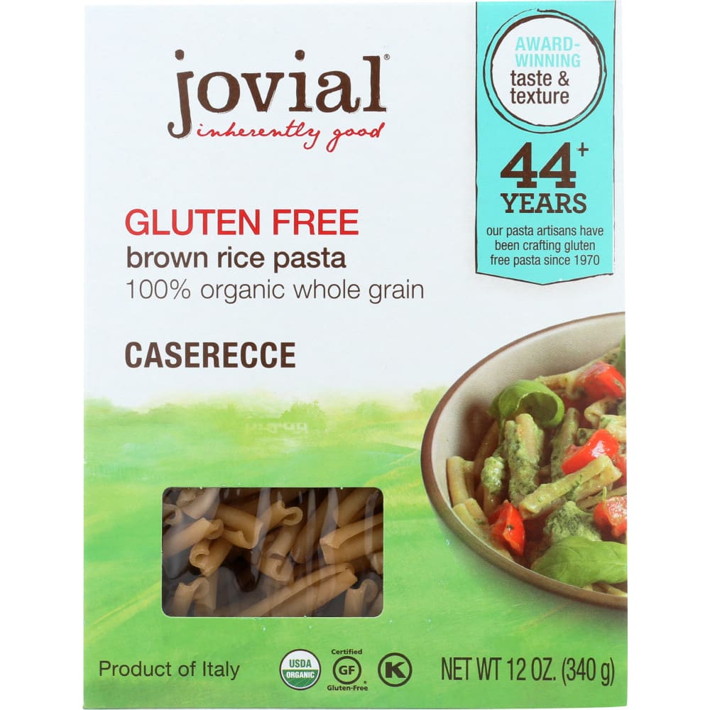 JOVIAL: PASTA CASERECCE BRWNRCE ORG (12.000 OZ) (Pack of 5) - JOVIAL