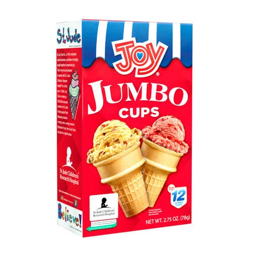 Joy Cone Jumbo Cake Cone Cups 12ct (Case of 12) - Baking/Toppings - Joy Cone