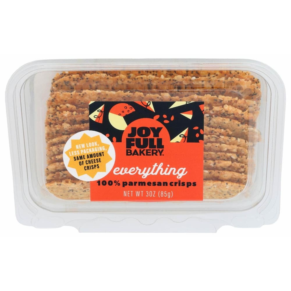 JOYFULL BAKERY Grocery > Snacks > Crackers > Crispbreads & Toasts JOYFULL BAKERY: Everything Parmesan Crisp, 3 oz