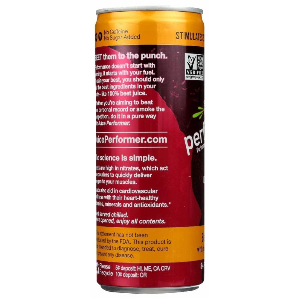 JUICE PERFORMER Grocery > Beverages > Juices JUICE PERFORMER: Beet Juice with Passion Fruit Juice, 8.4 fo