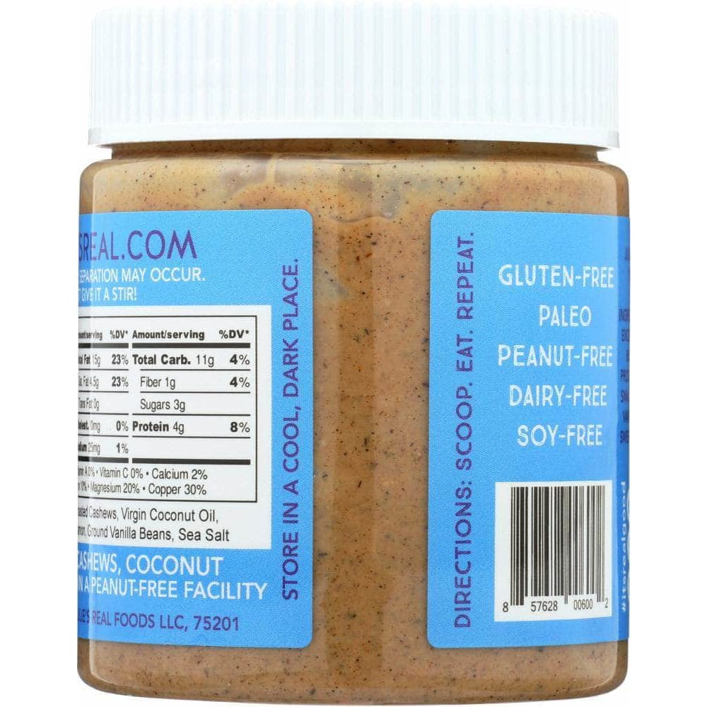 Julies Real Julies Real Cinnamon Vanilla Cashew Butter, 9 oz