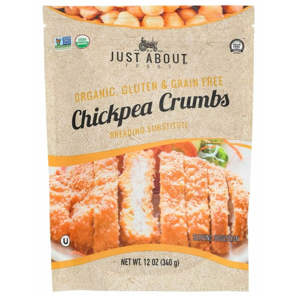 JUST ABOUT FOODS Grocery > Cooking & Baking > Seasonings JUST ABOUT FOODS: Chickpea Crumbs, 12 oz