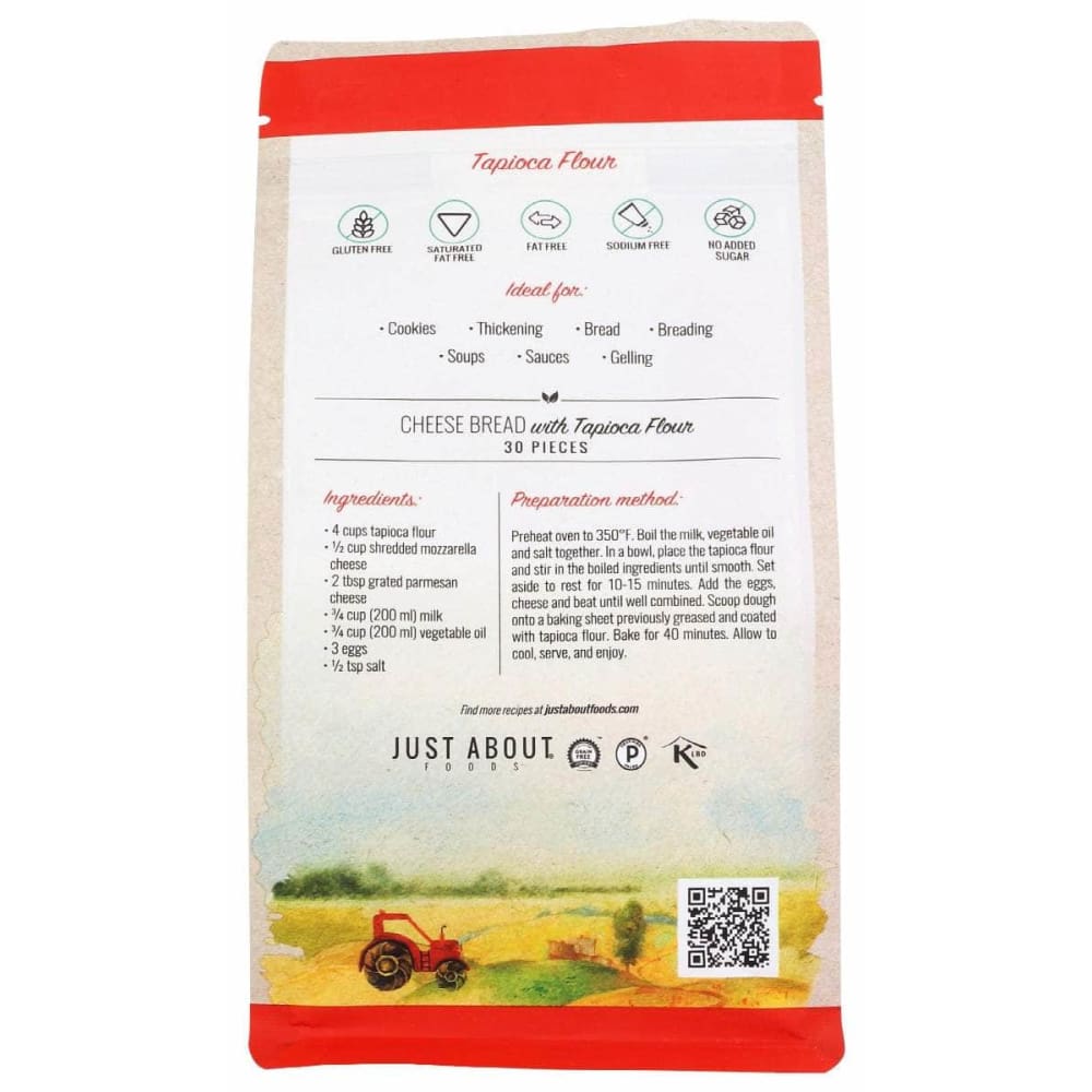 JUST ABOUT FOODS Just About Foods Flour Tapioca, 1 Lb