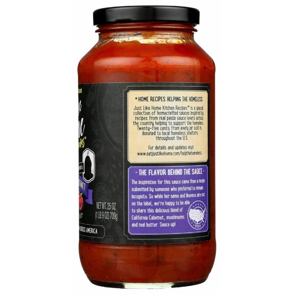 JUST LIKE HOME Just Like Home Sauce Mushroom Cabernet, 25 Oz