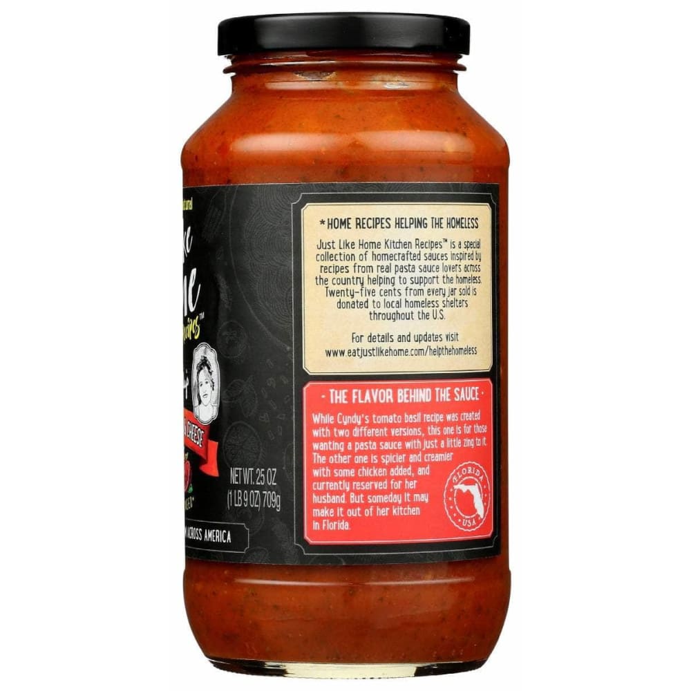 JUST LIKE HOME Just Like Home Sauce Zst Tom Bas Cheese, 25 Oz