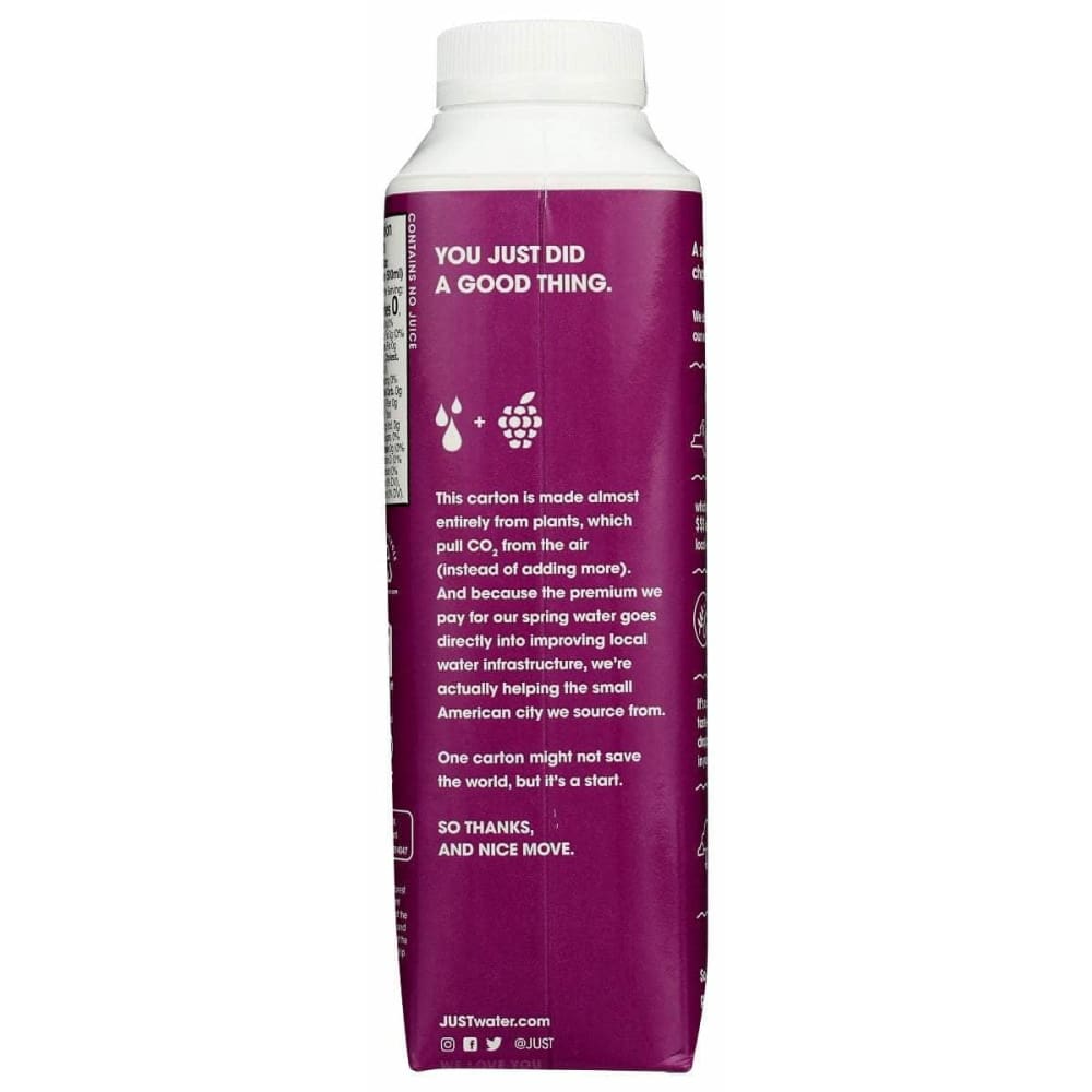 JUST WATER Grocery > Beverages > Water JUST WATER Blackberry Water, 16.9 fo