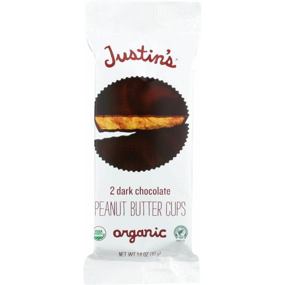 Justins Justins Organic Peanut Butter Cups Dark Chocolate, 1.4 oz