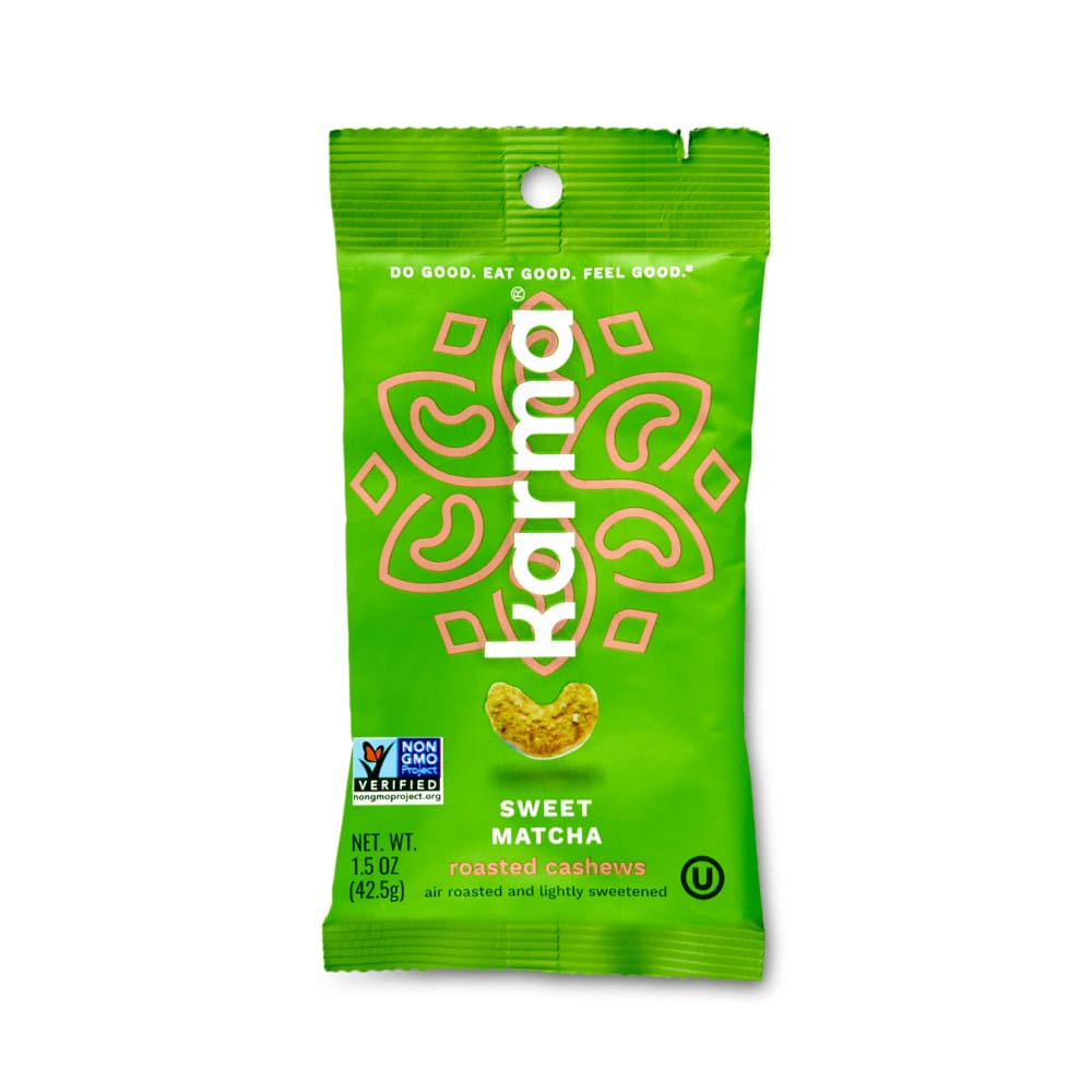 KARMA KARMA Sweet Matcha Roasted Cashews, 1.5 oz