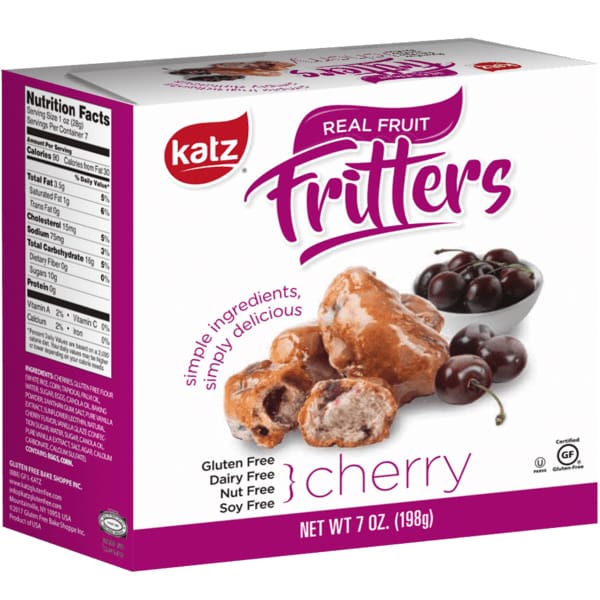 Katz Katz Cherry Fritters, 7 oz