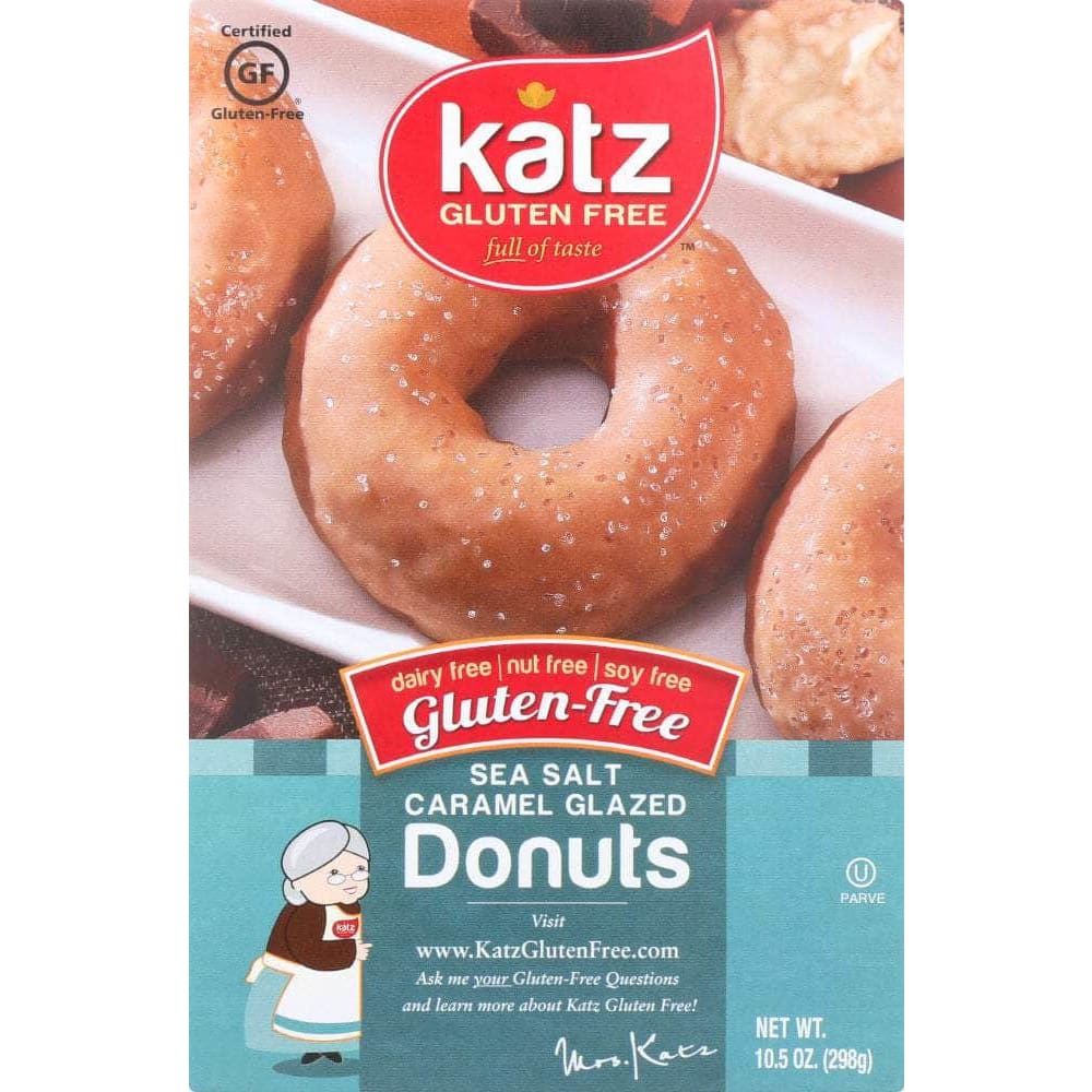 Katz Katz Gluten Free Sea Salt Caramel Donuts, 10.5 oz