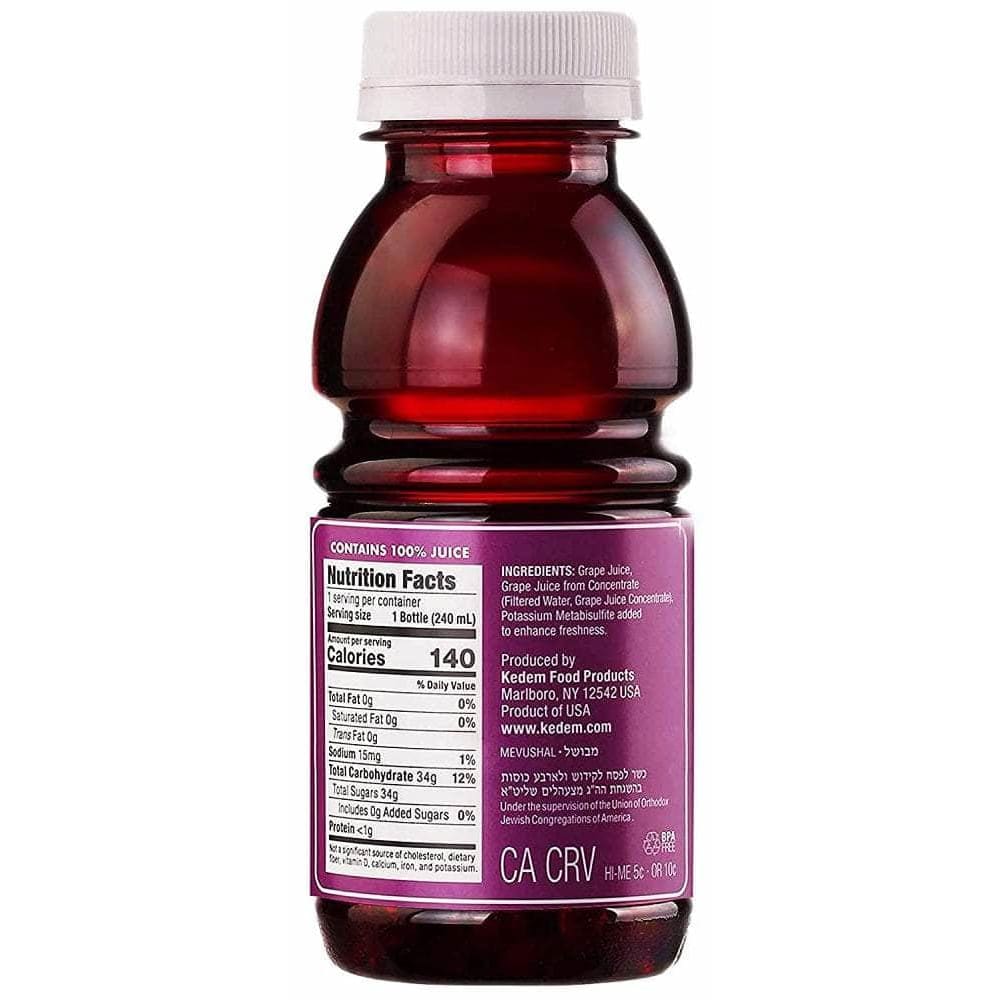 KEDEM Kedem 100% Pure Grape Juice, 8 Fo