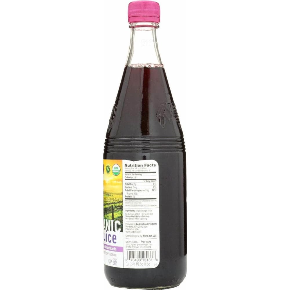 KEDEM Grocery > Beverages > Juices KEDEM: Juice Grape Org, 22 fo