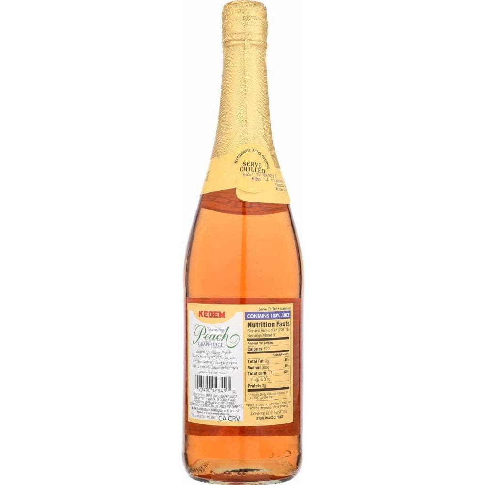 Kedem Kedem Juice Sparkling Peach, 25.4 oz