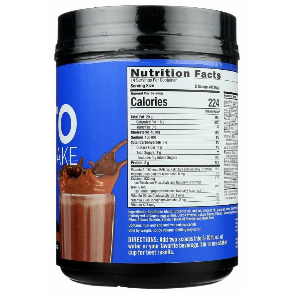 KETO SCIENCE Vitamins & Supplements > Protein Supplements & Meal Replacements KETO SCIENCE: Chocolate Cream Mealshake, 20.7 oz