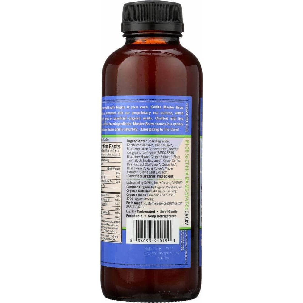 Kevita Kevita Kombucha Blueberry Basil, 15.2 oz