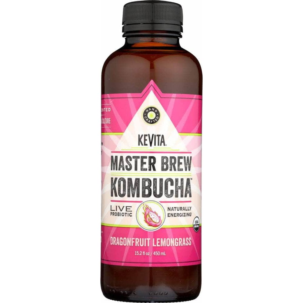 Kevita Kevita Master Brew Kombucha Live Probiotic Drink Dragonfruit Lemongrass, 15.2 oz