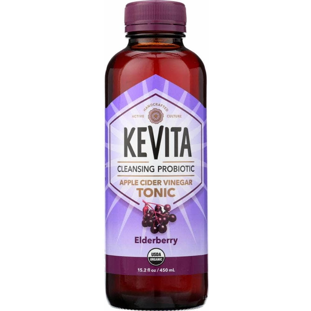 Kevita Kevita Organic Cleansing Probiotic Apple Cider Vinegar Tonic Elderberry, 15.2 oz