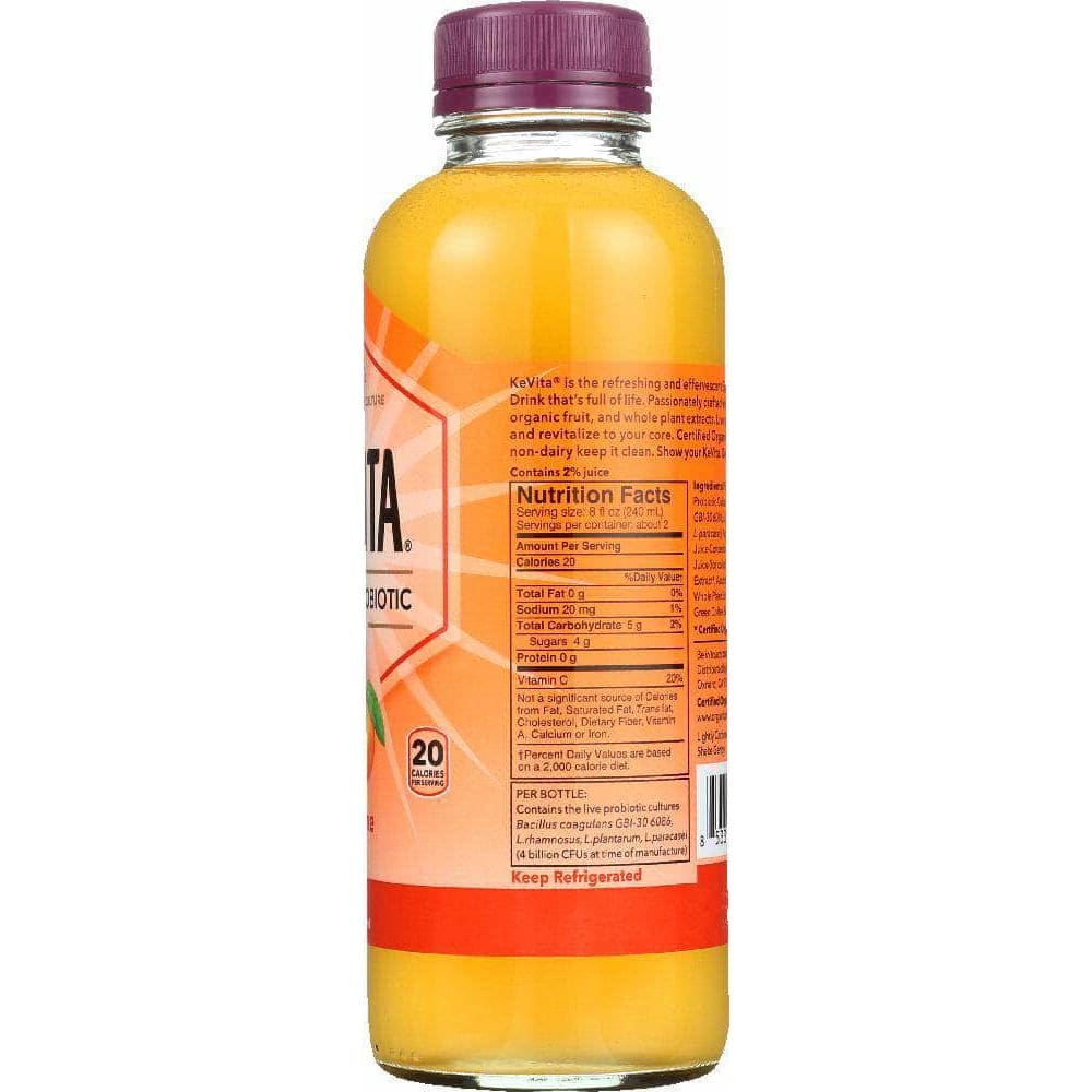 Kevita Kevita Sparkling Probiotic Tangerine Drink, 15.20 oz