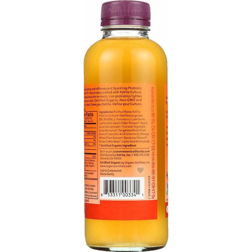 Kevita Kevita Sparkling Probiotic Tangerine Drink, 15.20 oz