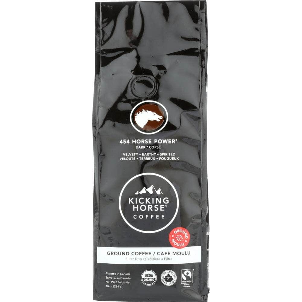 Kicking Horse Coffee Kicking Horse 454 Horse Powder Ground Coffee Dark Roast, 10 oz