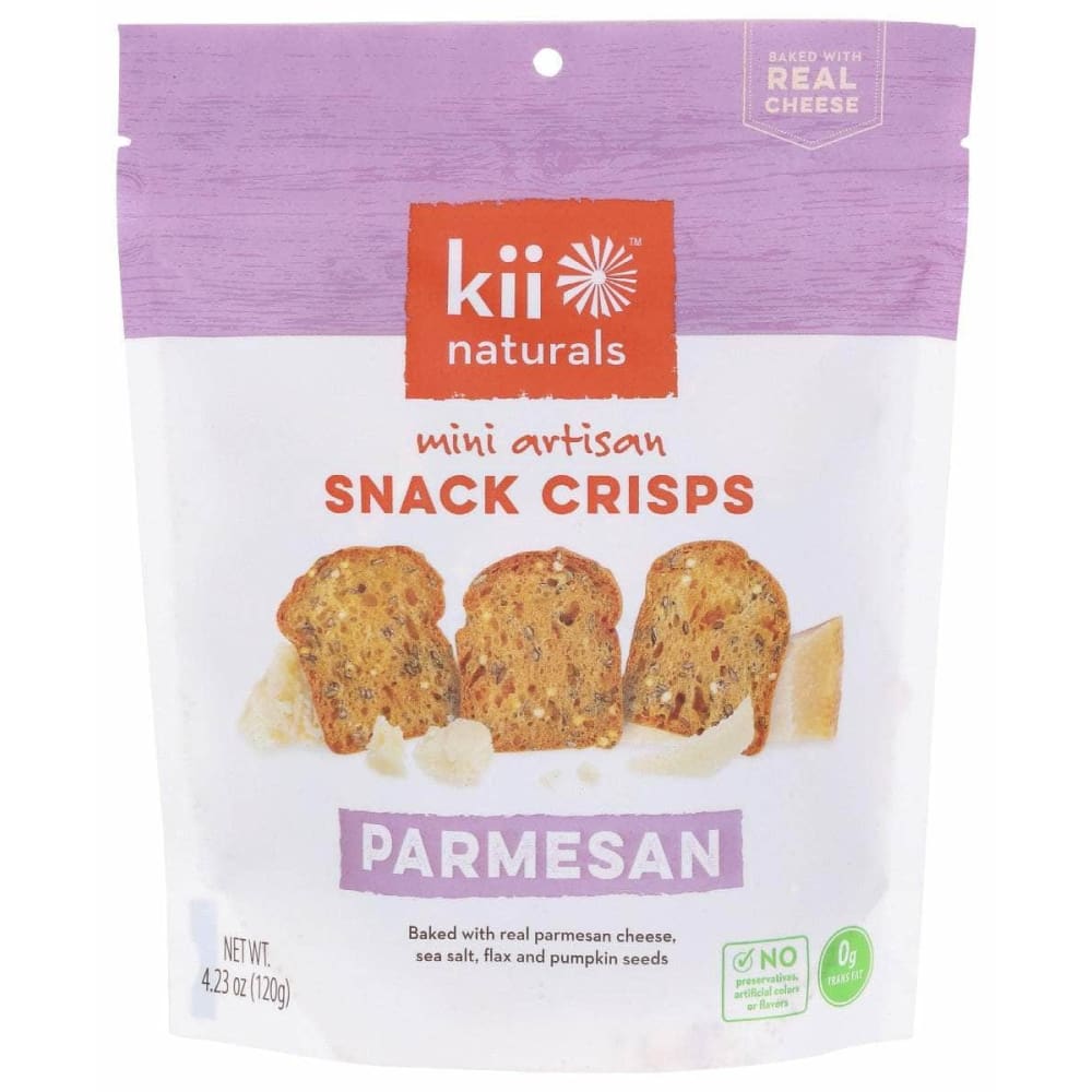 KII NATURALS Grocery > Snacks > Crackers > Crispbreads & Toasts KII NATURALS Parmesan Snack Crisps, 4.23 oz