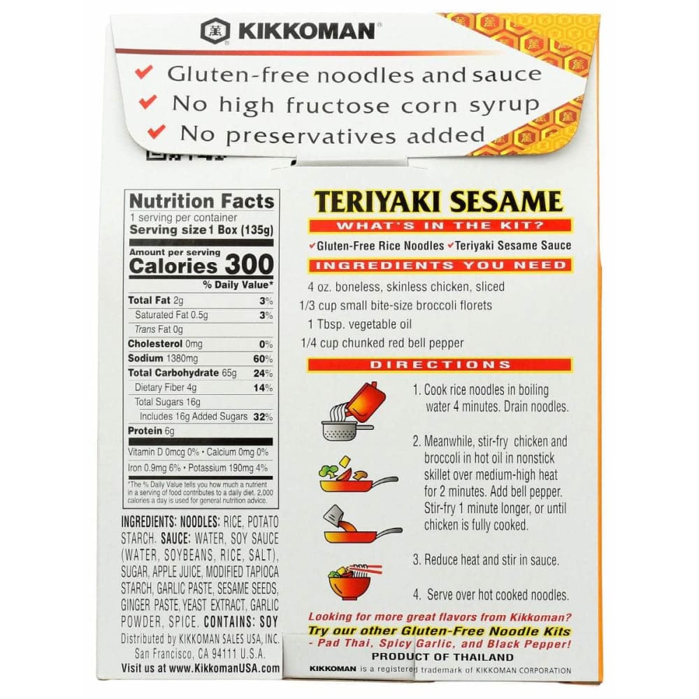 KIKKOMAN Kikkoman Teriyaki Sesame Noodle Kit, 4.8 Oz