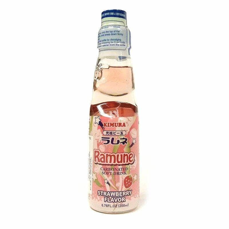 Kimura Kimura Beverage Ramune Strawberry, 6.76 oz