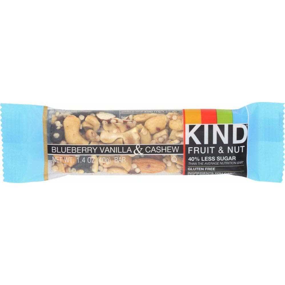 Kind Kind Fruit and Nut Blueberry Vanilla and Cashew Bar, 1.4 oz
