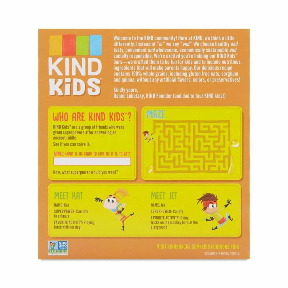 Kind Kind Kids Bar Chewy Honey Oat 6 Bars, 4.86 oz