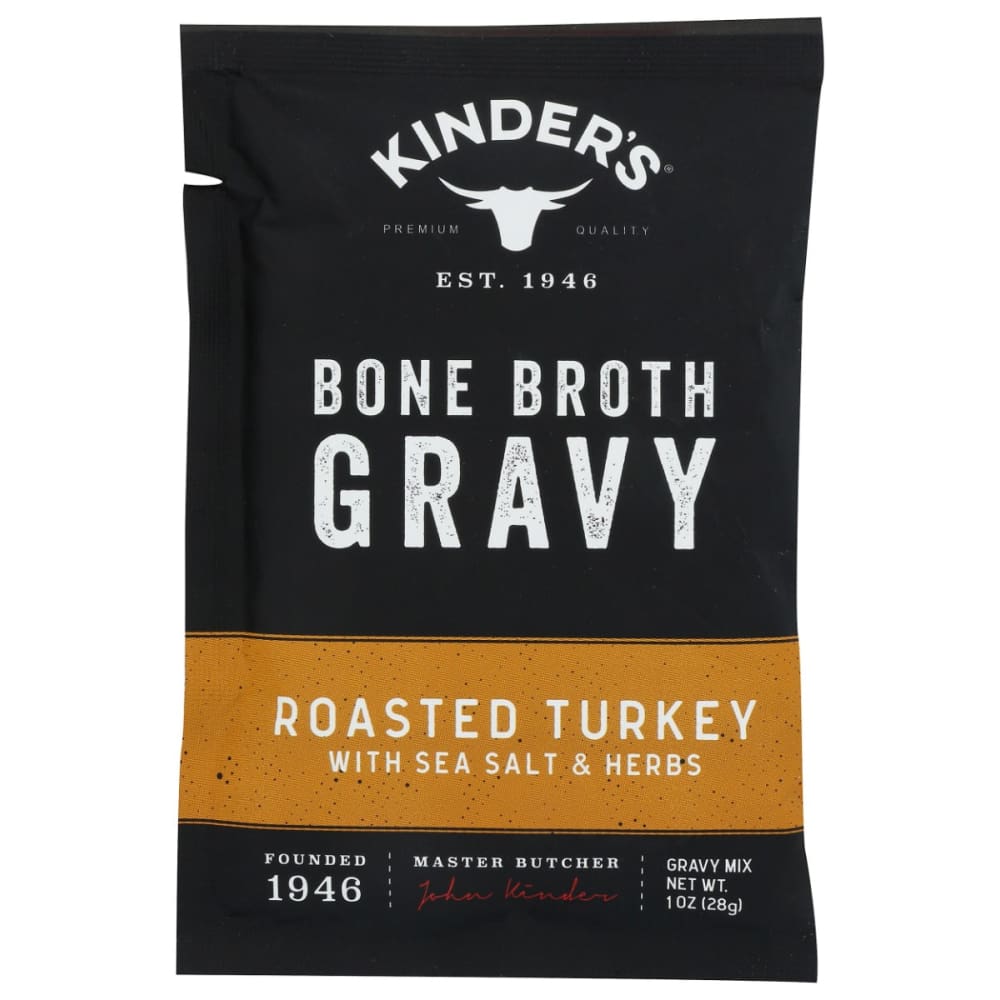 KINDERS: Grvy Trky Bn Brth Rstd 1 OZ (Pack of 6) - Grocery > Pantry > Condiments - KINDERS