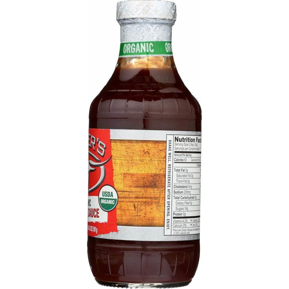 Kinders Kinders Organic Hot BBQ Sauce, 20.5 oz