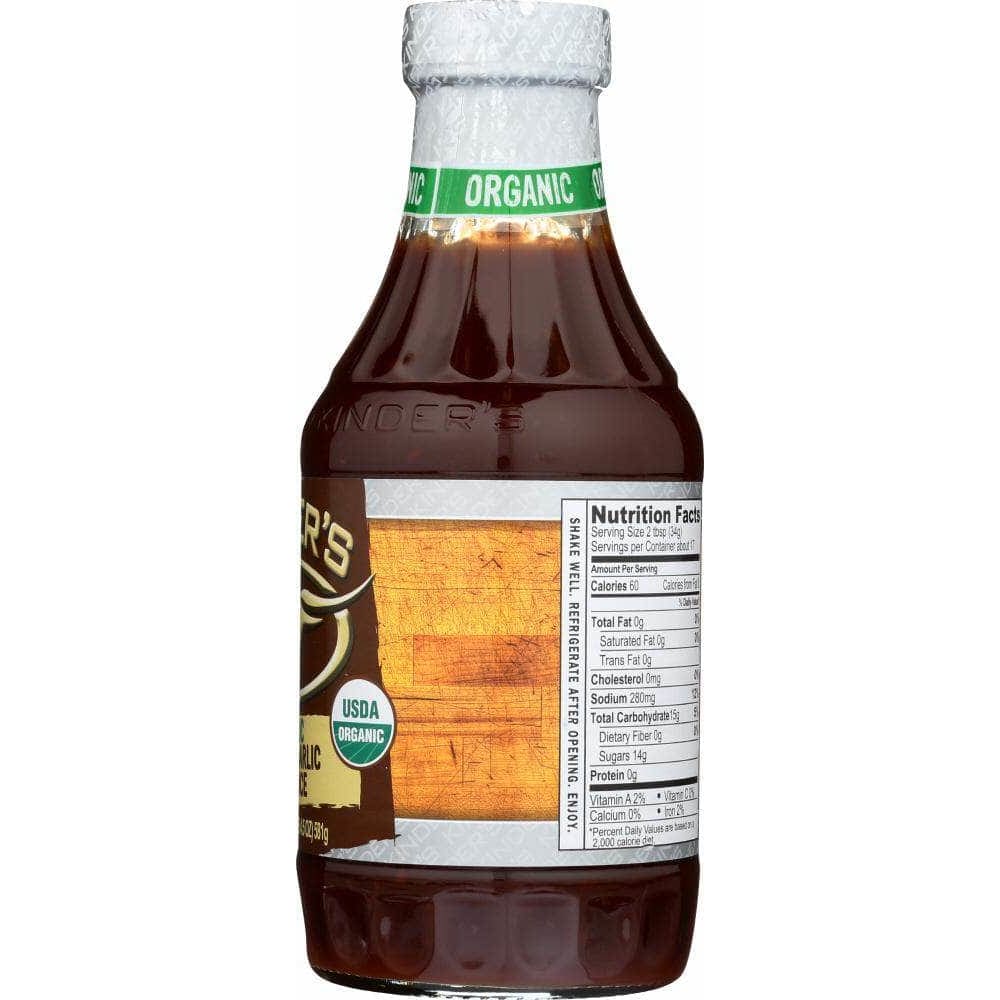 Kinders Kinders Sauce Bbq Roasted Garlic Organic, 20.5 oz