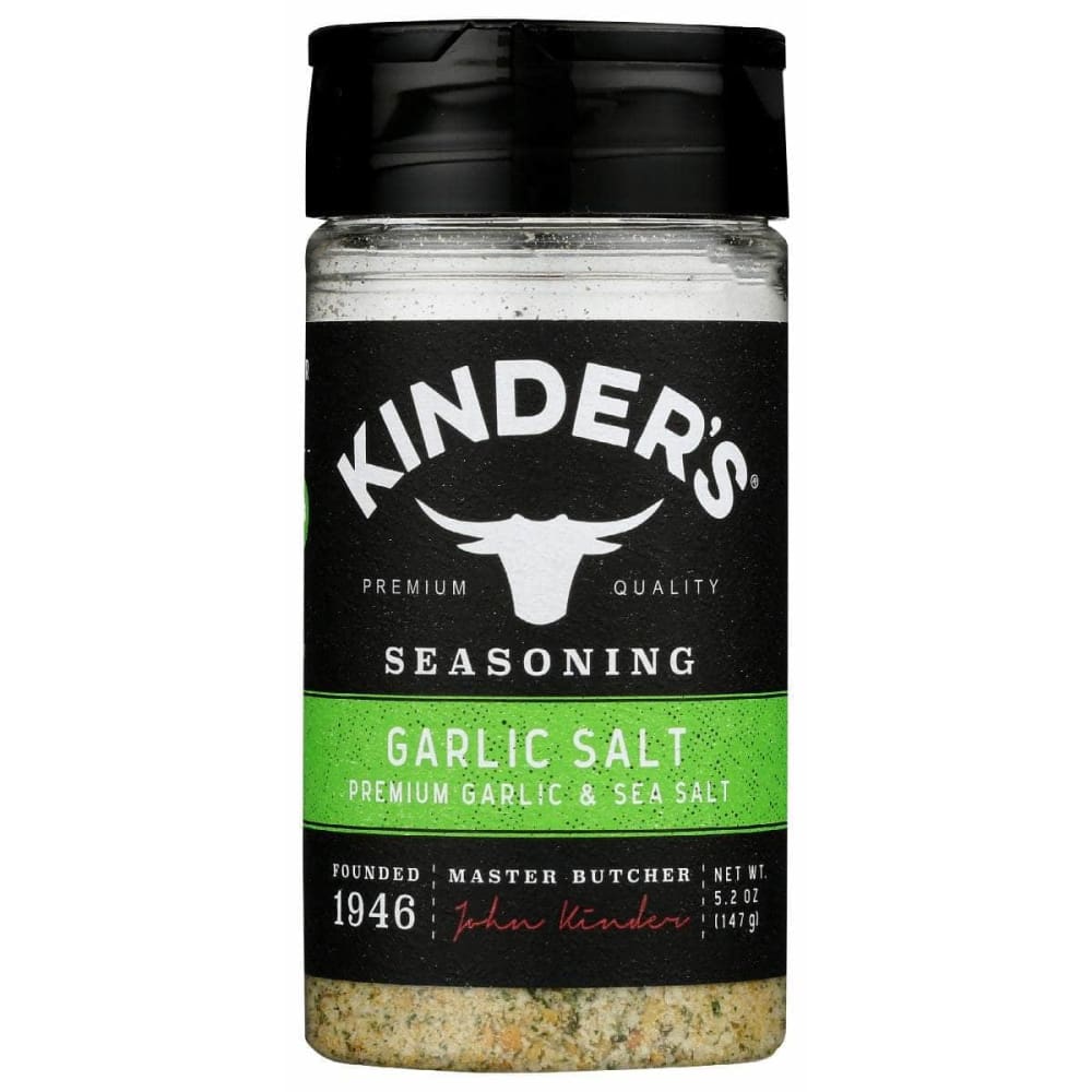 KINDERS Grocery > Cooking & Baking > Seasonings KINDERS: Seasoning Garlic Salt, 5.2 oz