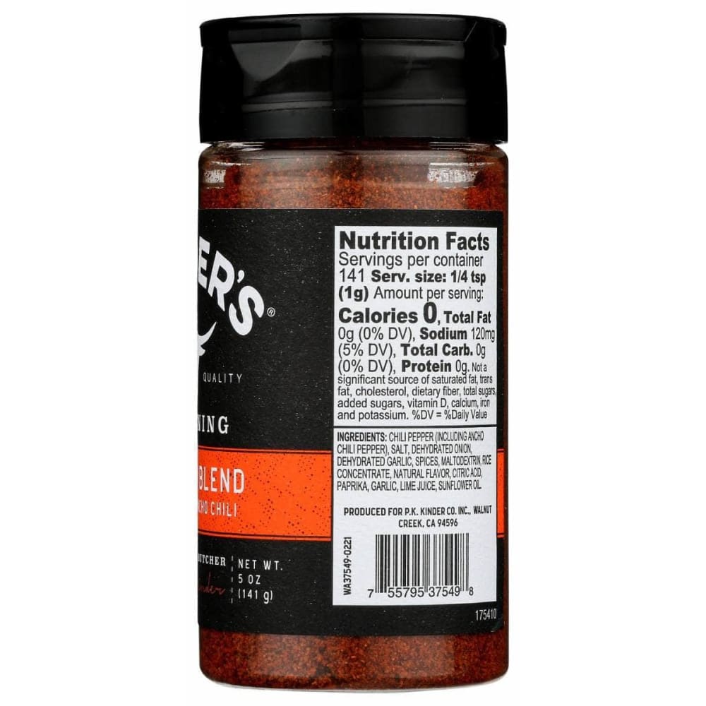 KINDERS Grocery > Cooking & Baking > Seasonings KINDERS: Seasoning Taco Blend, 5 oz