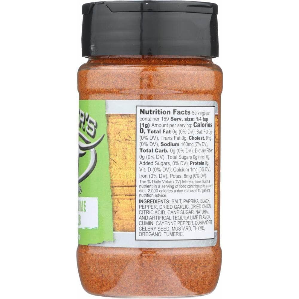 Kinders Kinders Tequila Lime BBQ Rub, 5.6 oz