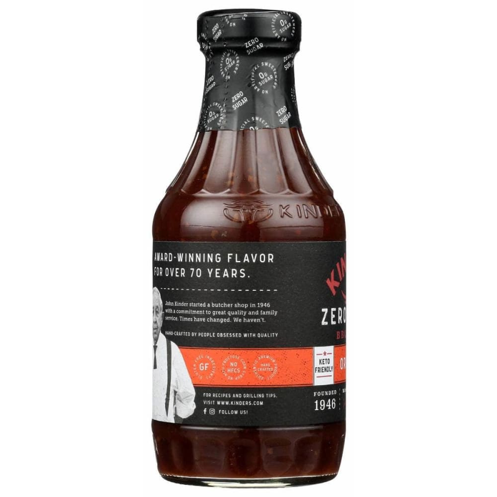 KINDERS Kinders Zero Sugar Original Bbq Sauce, 17.5 Oz