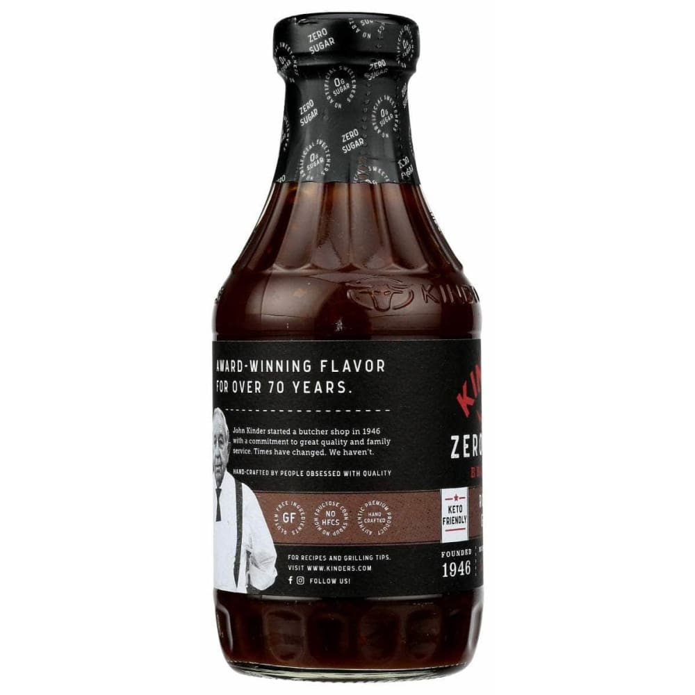 KINDERS Kinders Zero Sugar Roasted Garlic Bbq Sauce, 17.5 Oz