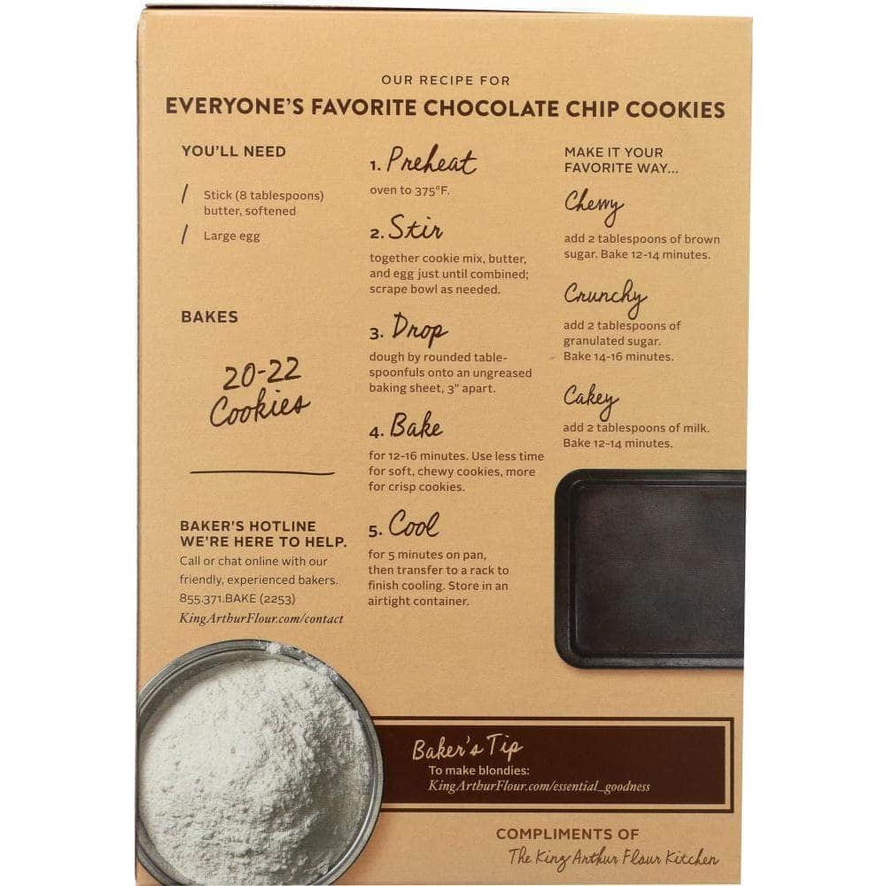 King Arthur Flour King Arthur Everyones Favorite Chocolate Chip Cookie Mix, 16 oz