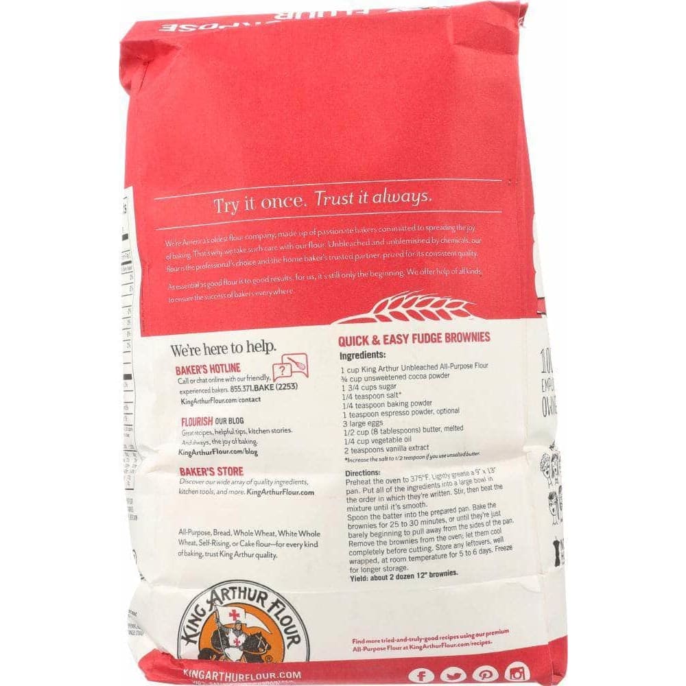 King Arthur Flour King Arthur Flour Unbleached All-Purpose Flour, 5 lbs