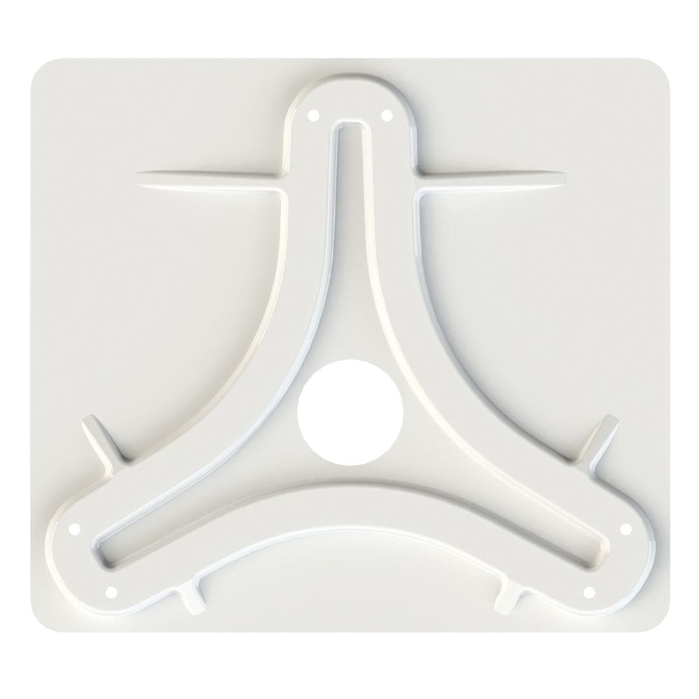 KING Jack™/ Omni Antenna Mounting Plate - White - Entertainment | Over-The-Air TV Antennas - KING