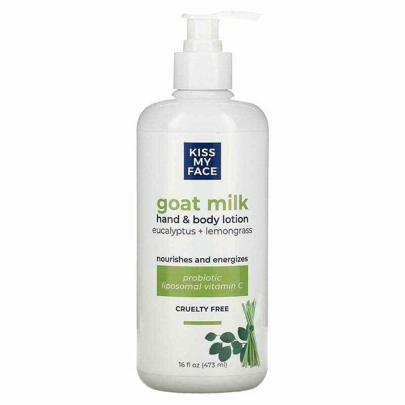 KISS MY FACE KISS MY FACE Goat Milk Eucalyptus Lemongrass Hand And Body Lotion, 16 oz