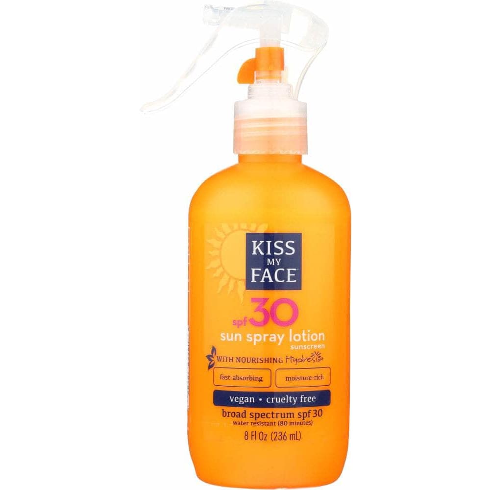 Kiss My Face Kiss My Face Sun Spray Lotion Sunscreen SPF 30, 8 oz