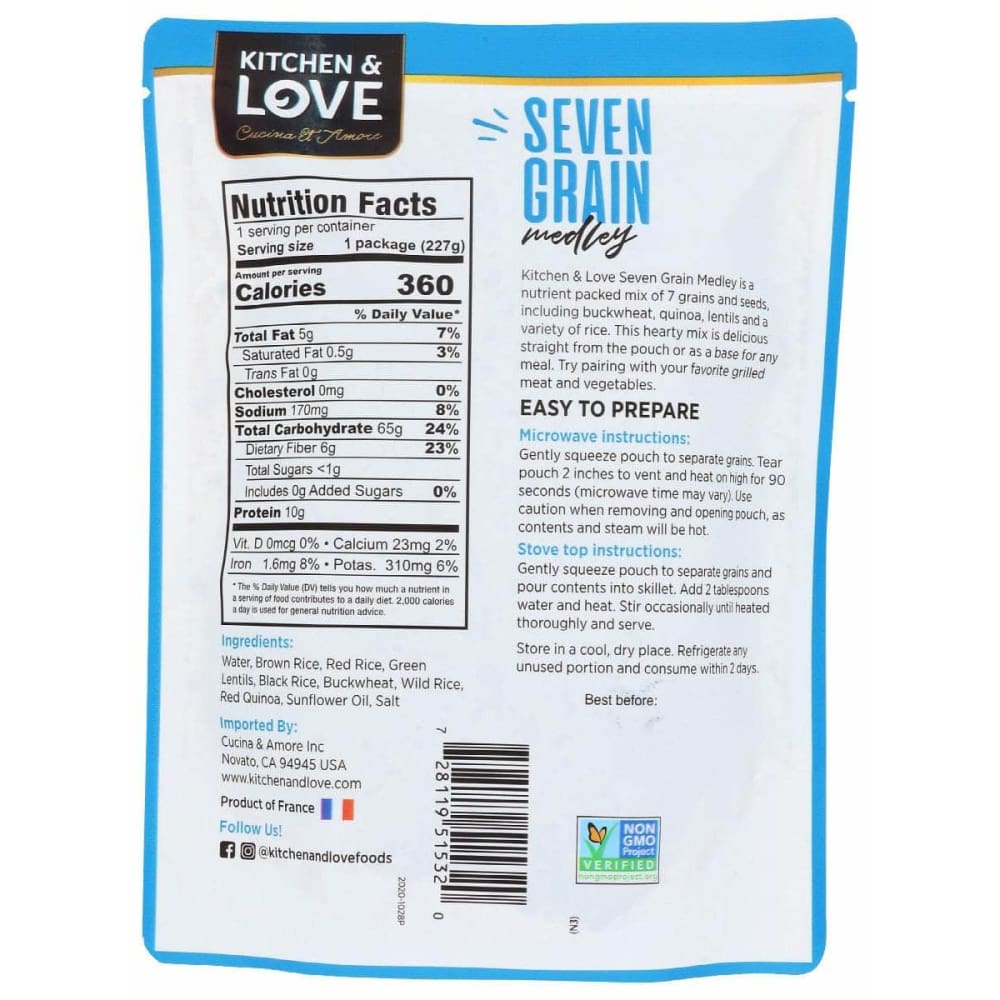 KITCHEN AND LOVE Kitchen And Love Medley Seven Grain Rth, 8 Oz