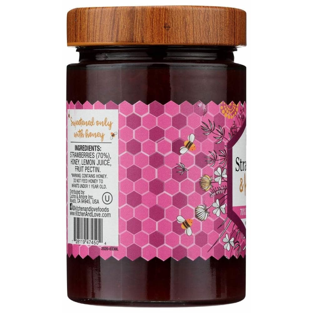 KITCHEN AND LOVE Grocery > Cooking & Baking > Honey KITCHEN AND LOVE: Preserve Strawberry Honey, 12.3 oz