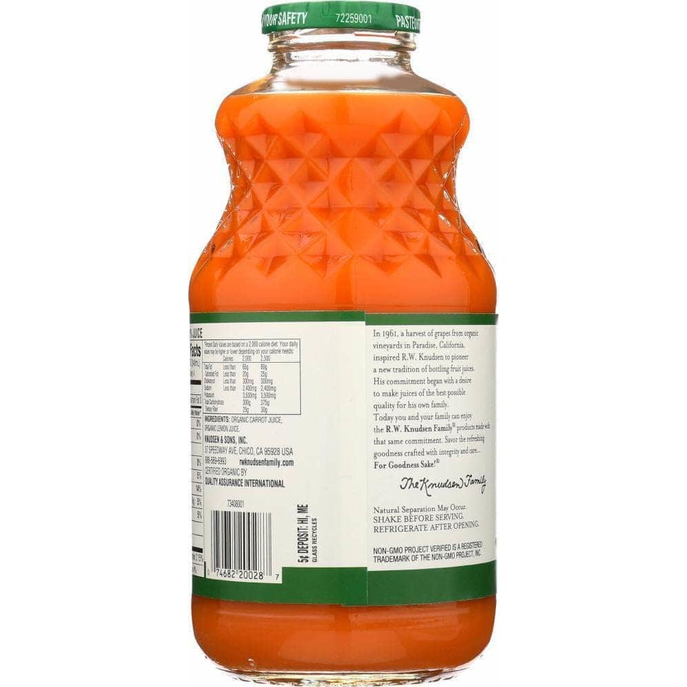Rw Knudsen Knudsen Beverage Carrot Organic, 32 oz