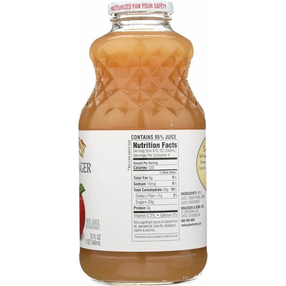 Rw Knudsen Knudsen Juice Ginger Apple, 32 oz