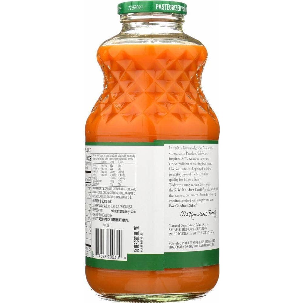 Rw Knudsen Knudsen Juice Turmeric Ginger Carrot Organic, 32 oz