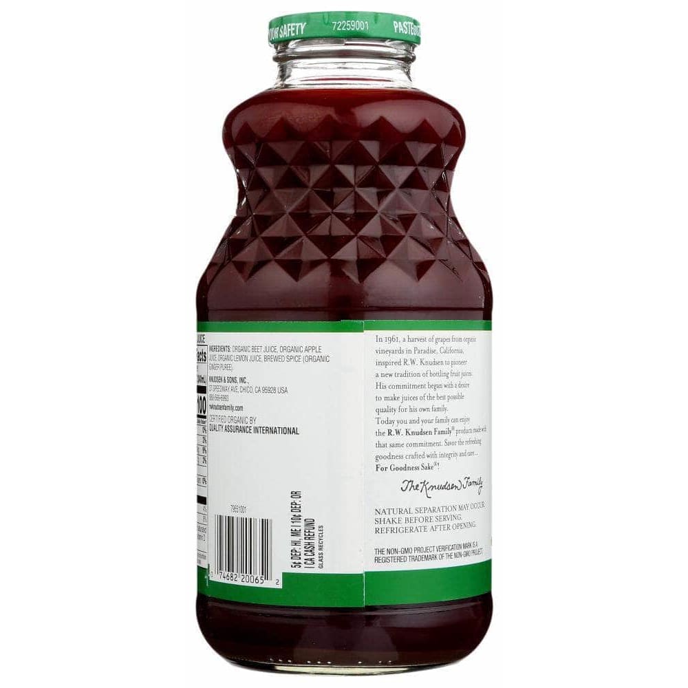 Knudsen Knudsen Organic Beet Apple Ginger Juice, 32 fl oz