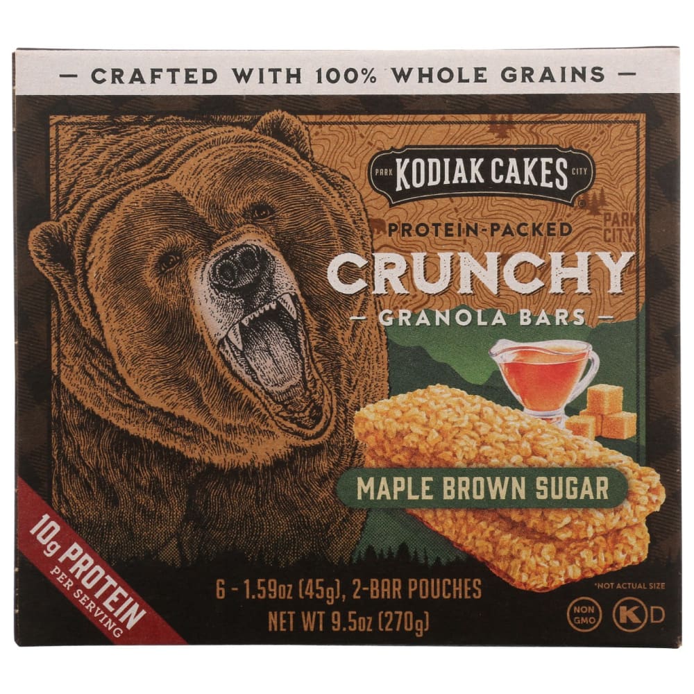 KODIAK: Bar Granola Maple Brown Sugar 9.5 oz (Pack of 4) - Breakfast > Breakfast Foods - KODIAK